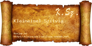 Kleineisel Szilvia névjegykártya